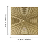 Decoratiune de perete BUGRINO 990x40x990mm Eglo 426037 – Decoratiuni, Brass Chic – dimensiuni tehnice – partener oficial Eglo