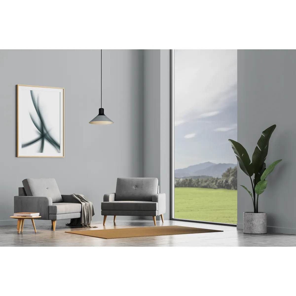 Pendul Abreosa Eglo 99511 - E27 1X28W IP20 D280