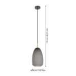 Pendul Alobrase Eglo 900506 - E27 1X40W IP20 D200