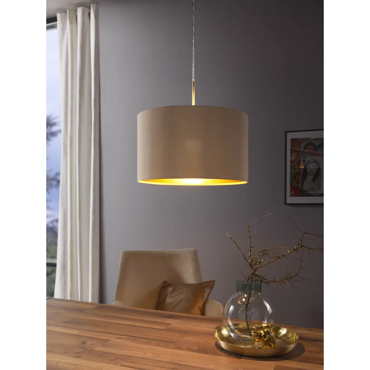 Pendul Maserlo Eglo 31602 - E27 1X60W IP20 D380