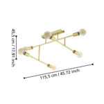 Plafoniera Belsiana 1 Eglo 98881 - E27 6X40W IP20