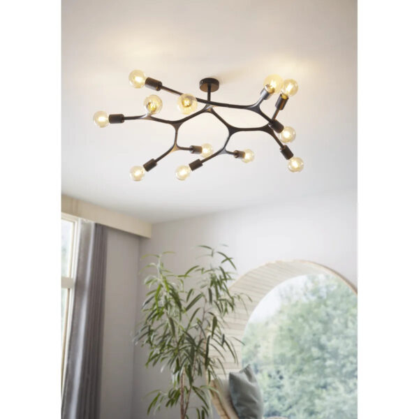Plafoniera Bocadella 1 Eglo 98319 - E27 12X60W IP20