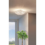 Plafoniera EGLO CLEMENTE 95285 - E27 3X60W D450mm - Cristal - Transparent