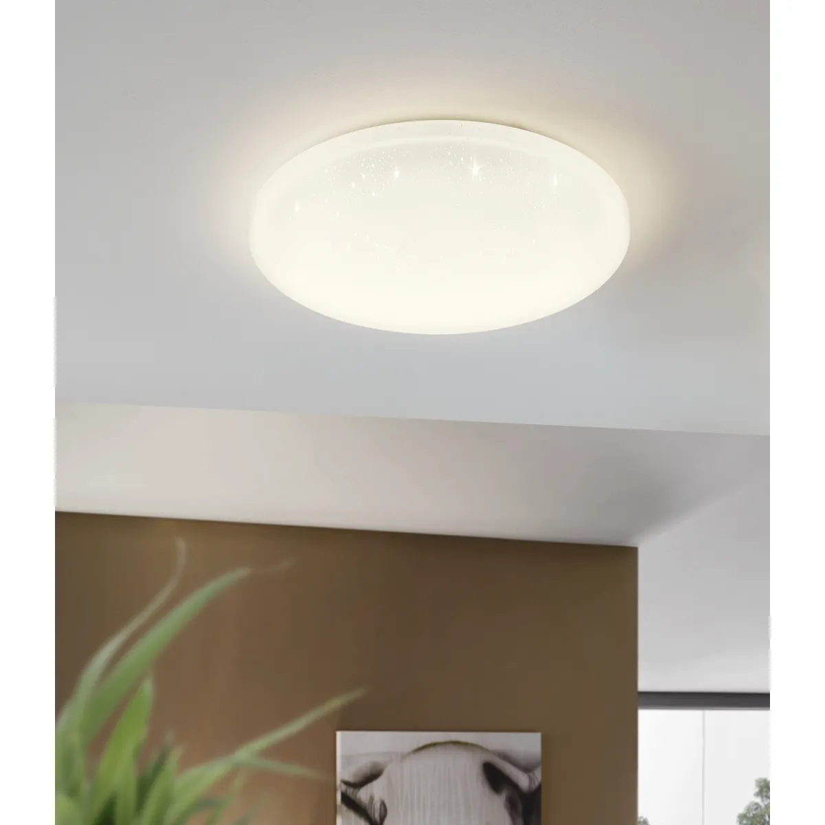 Plafoniera EGLO FRANIA-A 98236 - LED 24W 1800lm 2700-6500K D400mm - Efect de cristal - Alb