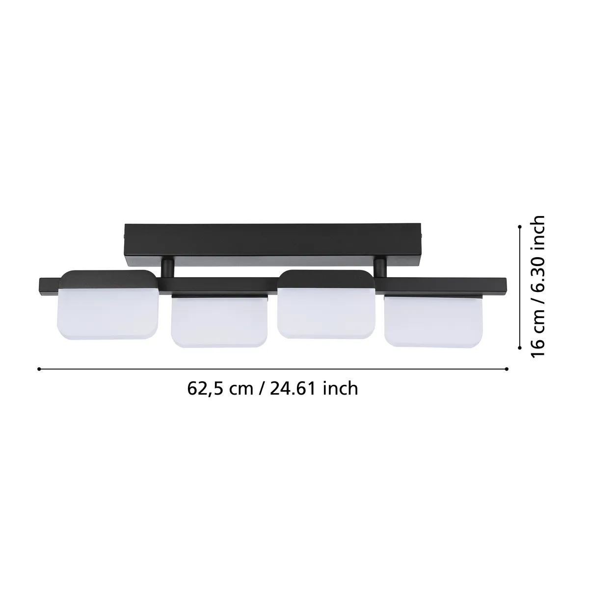 Plafoniera Ervidel Eglo 98874 - LED 4X4,5W 3000K IP20