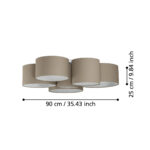 Plafoniera Pastore 1 Eglo 98409 - E27 6X40W IP20