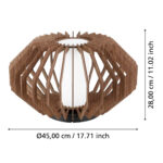 Plafoniera Rusticaria Eglo 900385 - E27 1X40W IP20