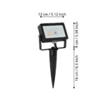 Proiector exterior cu telecomanda EGLO FAEDO 4 98185 - LED RGB+WW 10W 700lm 3000K IP44 - Negru