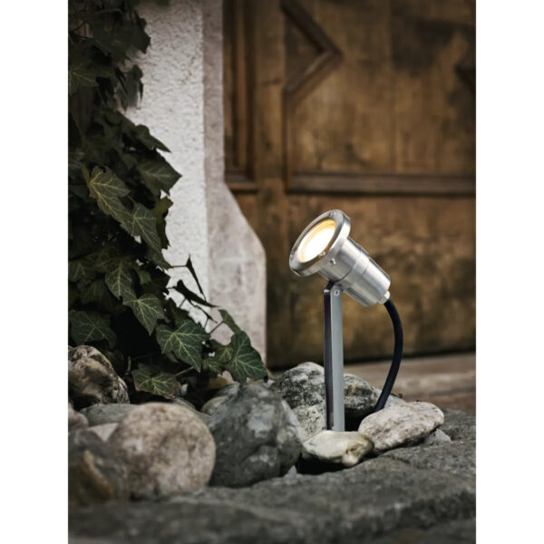 Proiector exterior EGLO NEMA 94111 - GU10-LED 1X5W IP54 - Inox