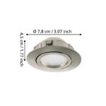 Set 3 spoturi Pineda Eglo 95853 - LED 3X4,9W 3000K IP20 D84