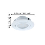 Set 3 spoturi Pineda Eglo 95857 - LED 3X5,5W 3000K IP20 D84