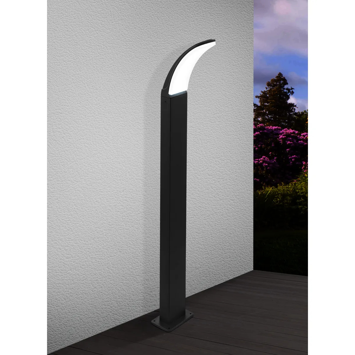Stalp exterior EGLO FIUMICINO 98152 - LED 1X11W 1300lm 3000K IP44 - Negru