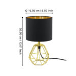 Veioza Carlton 2 Eglo 95788 - E14 1X60W IP20