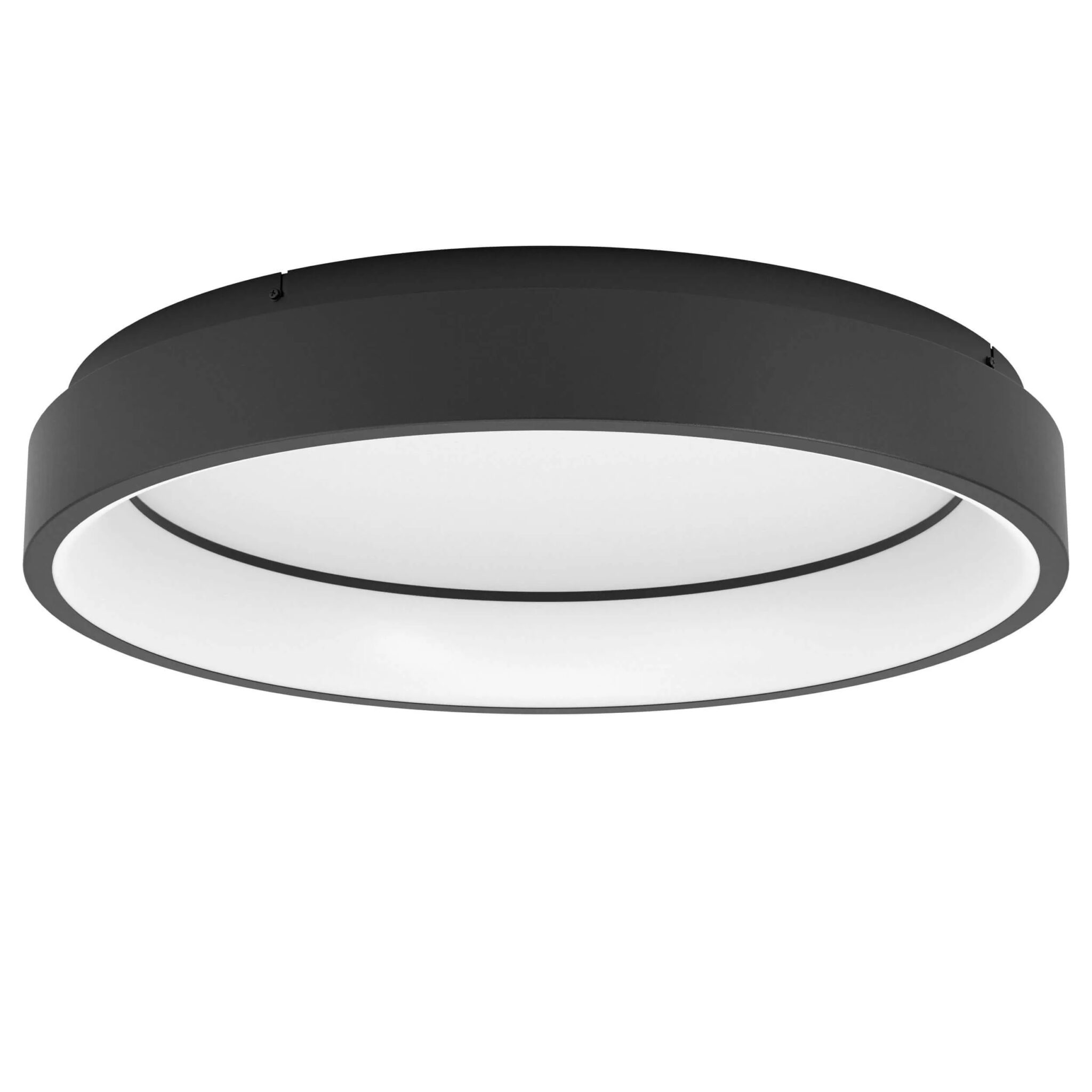Plafoniera LED MARGHERA-Z Eglo 900067-Smart Neagră cu lumină reglabilă și RGB