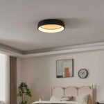 Plafoniera LED MARGHERA-Z Eglo 900067-Smart Neagră cu lumină reglabilă și RGB
