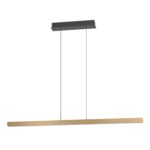 Lustra cu telecomandă Ciggiano Eglo 390499 are un finisaj maroniu și oferă LED integrat de 5200 lumeni, lumină reglabilă 2200–6500K și înălțime ajustabilă după montaj.