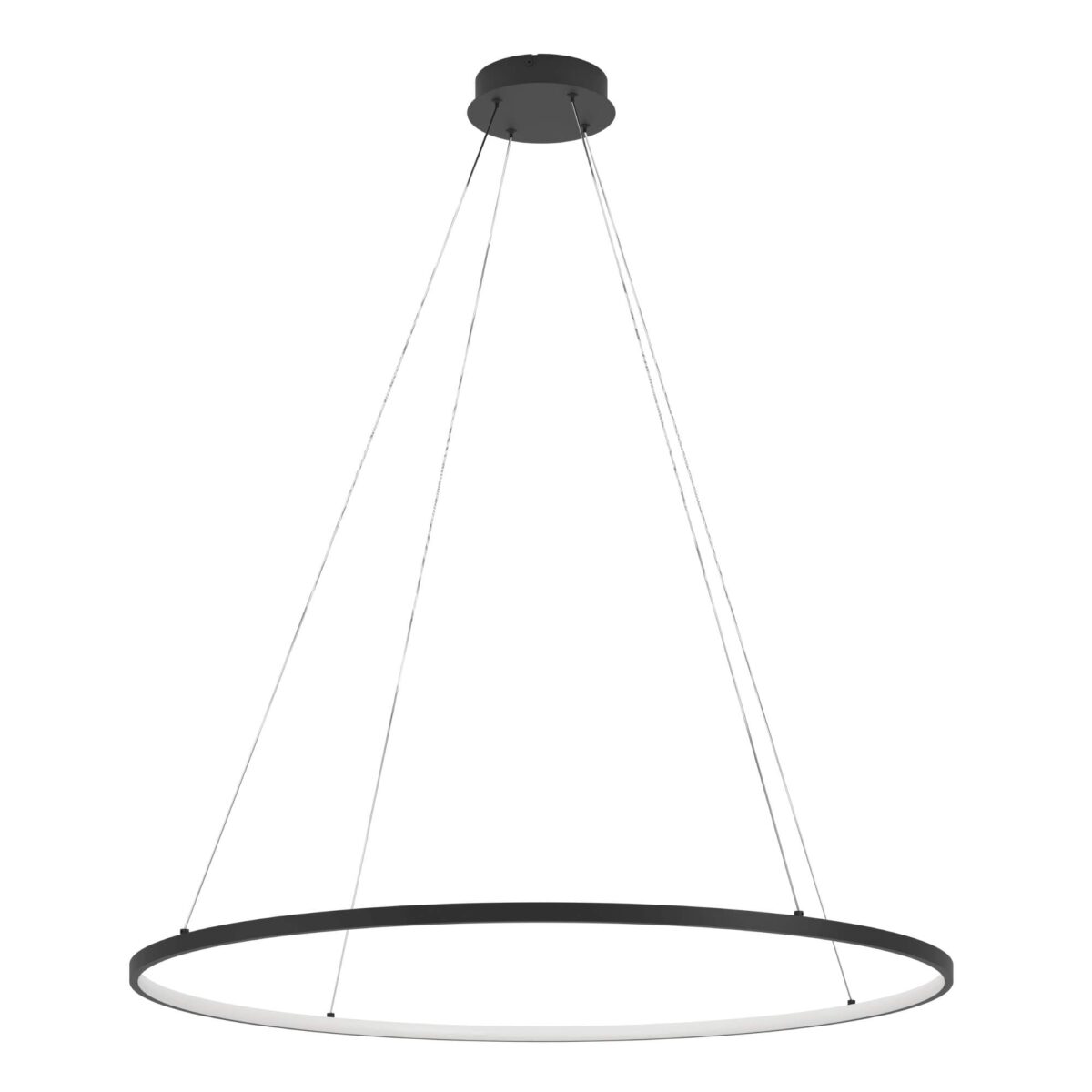 Lustra cu telecomandă Parruta Eglo 901637 cu LED integrat de 40W ce oferă 4300 lumeni și lumină reglabilă 2700-6500K, garanție inclusă 5 ani și grad protecție IP20.