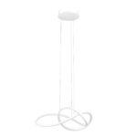 Lustra cu telecomandă Riaza 390528 de la Eglo, reglabilă pe înălțime după montaj, cu LED integrat 40W ce oferă 7300 lumeni și lumină reglabilă 2200–6500K, având grad de protecție IP20.