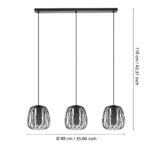Lustra Floresta Eglo 99706 - E27 3X40W IP20