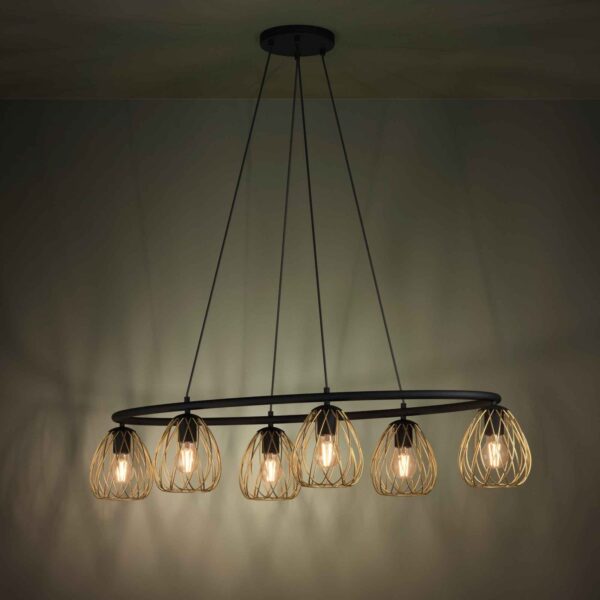 Lustra Jazminia 1 Eglo 390092 - E27 6X40W IP20