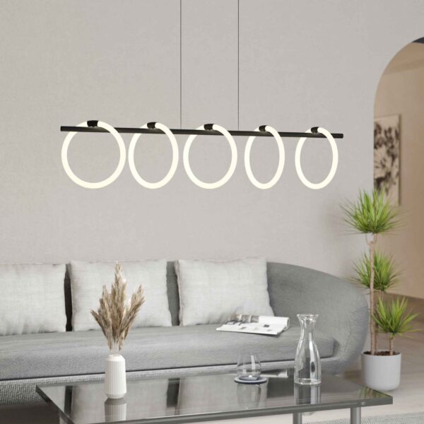 Lustra LED Caranacoa Eglo 900563 - 5X7W 7000Lm 3000K IP20