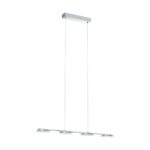 Lustra LED Cartama Eglo 94245 cu finisaj cromat și 4 surse de iluminat rotunde, oferă 2200 lumeni și lumină caldă 3000K.