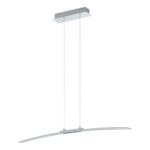 Lustra Lasana Eglo 95147 cu finisaj cromat și LED integrat de 30W ce oferă 3500 lumeni și lumină caldă 3000K.