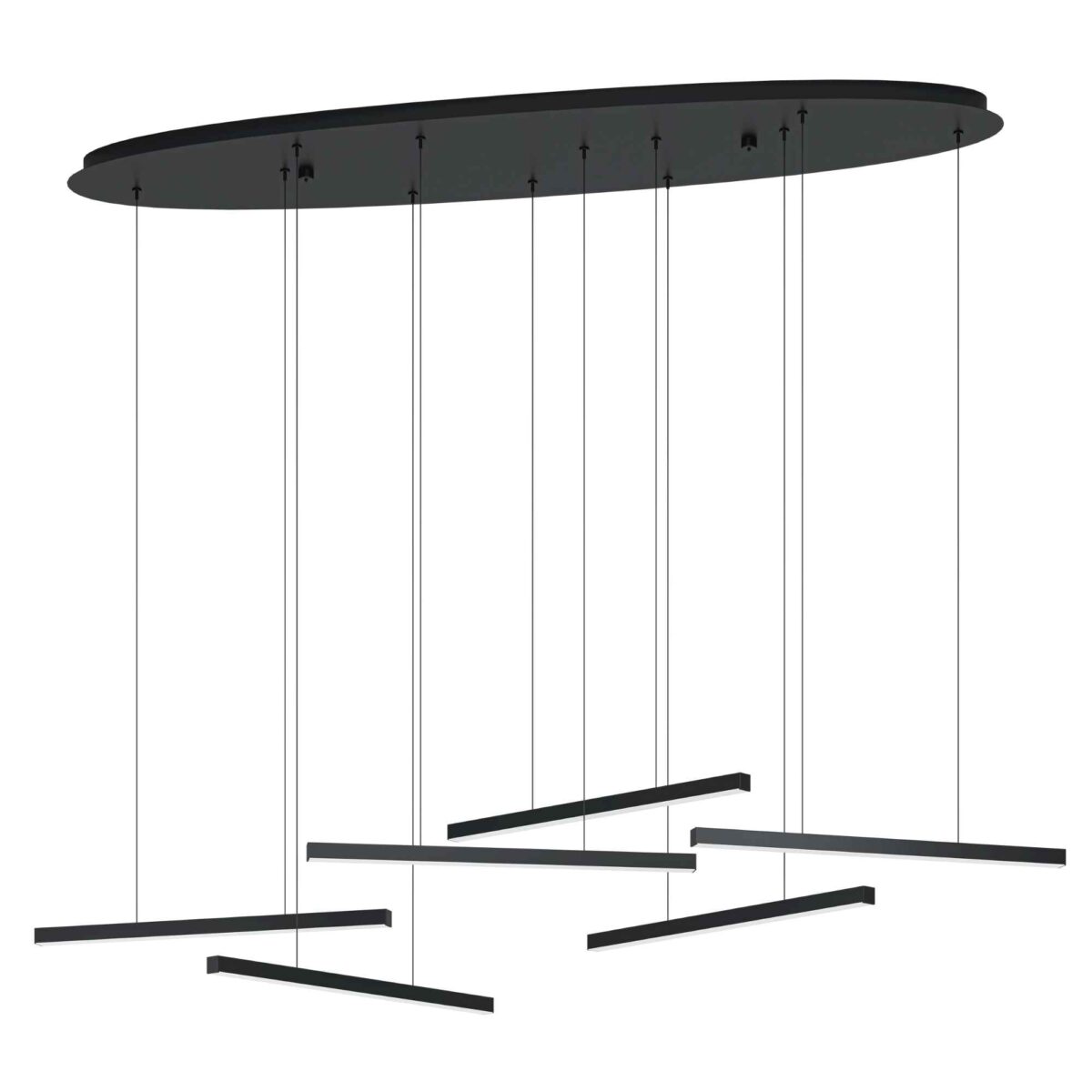 Lustra LED Lindoza Eglo 39915 - Dimabila 6X8,4W 6000Lm 3000K IP20