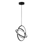Lustra LED Retornio Eglo 39892 cu structură neagră oferă 38W și un flux luminos de 5200 lumeni cu lumină caldă 3000K.