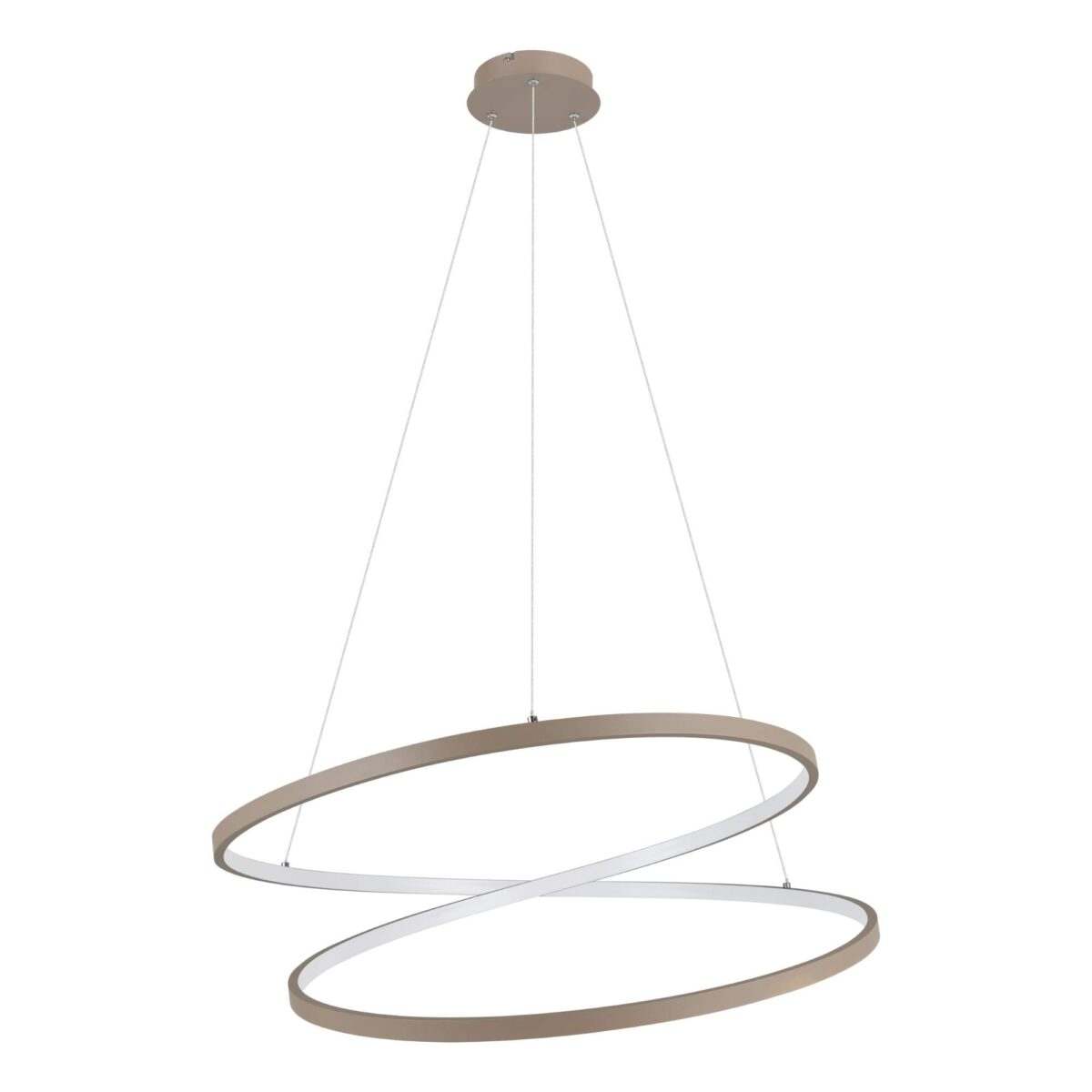 Lustra Ruotale Eglo 901141 este realizată din aluminiu și oțel cu finisaj nisipiu având LED integrat de 42W ce oferă 5000 lumeni și lumină caldă 3000K.
