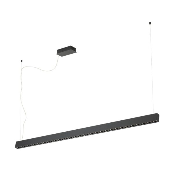 Lustra LED Termini Eglo 39485 realizată din oțel, oferă lumină bidirecțională, 6250 lumeni, lumină caldă și 2 module LED de 30,5W și 15,5W.