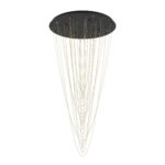 Lustra LED Trepuco Eglo 390355 cu structură metalică neagră și 8 surse LED de 4,2W, oferind 4000 lumeni și lumină caldă 3000K.