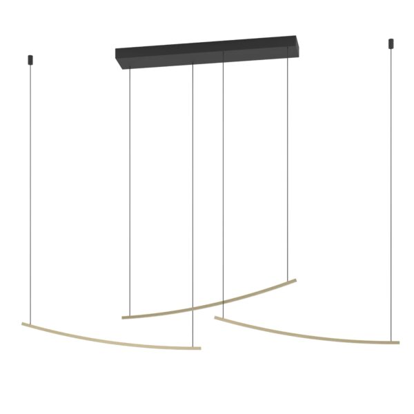 Lustra Villeggi Eglo 902167 cu LED integrat de 22W, 3600 lumeni și lumină TRICOLOUR 2700–6500K, cu reglaj al temperaturii de culoare.