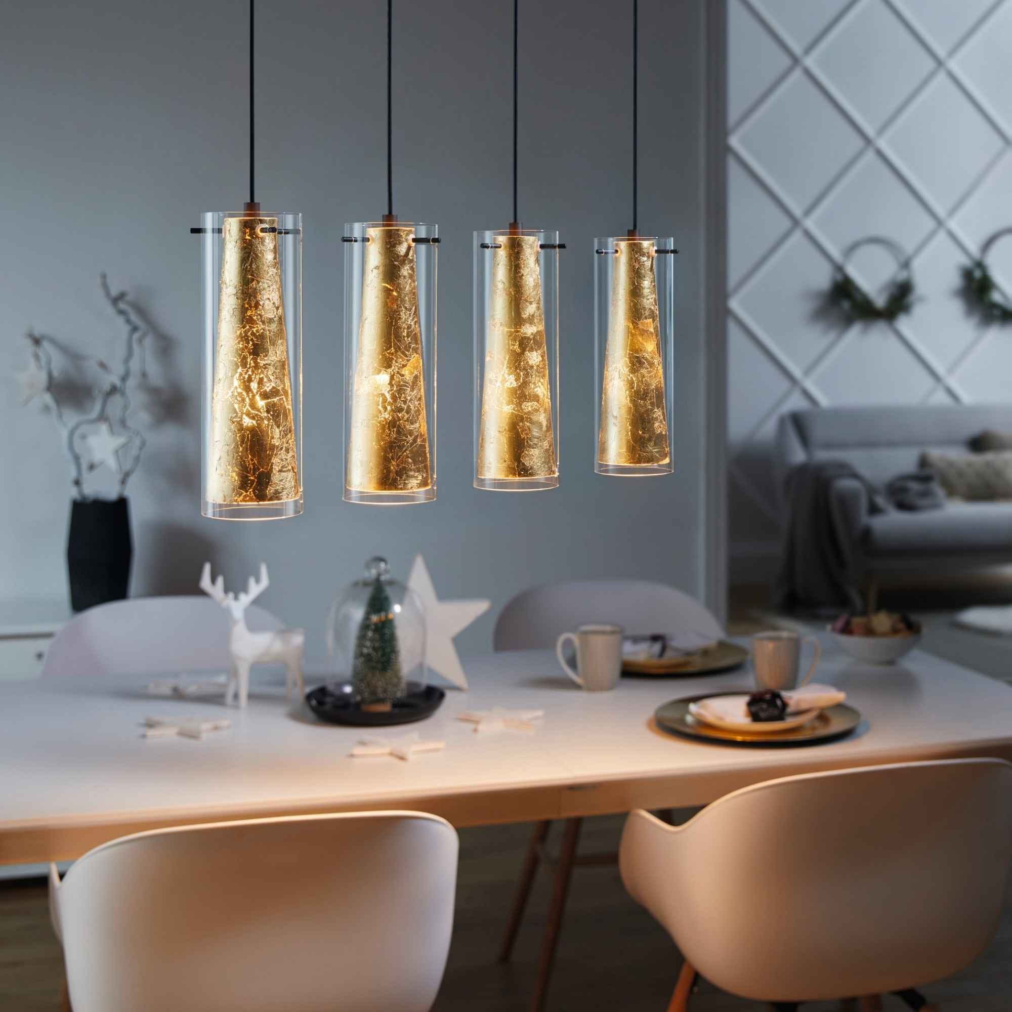 Lustra Pinto Gold Eglo 97653 - E27 4X40W IP20