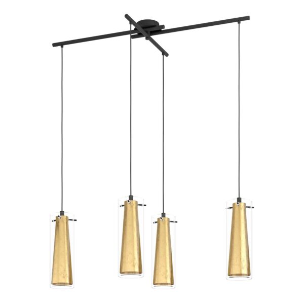 Lustra Pinto Gold Eglo 97653 - E27 4X40W IP20