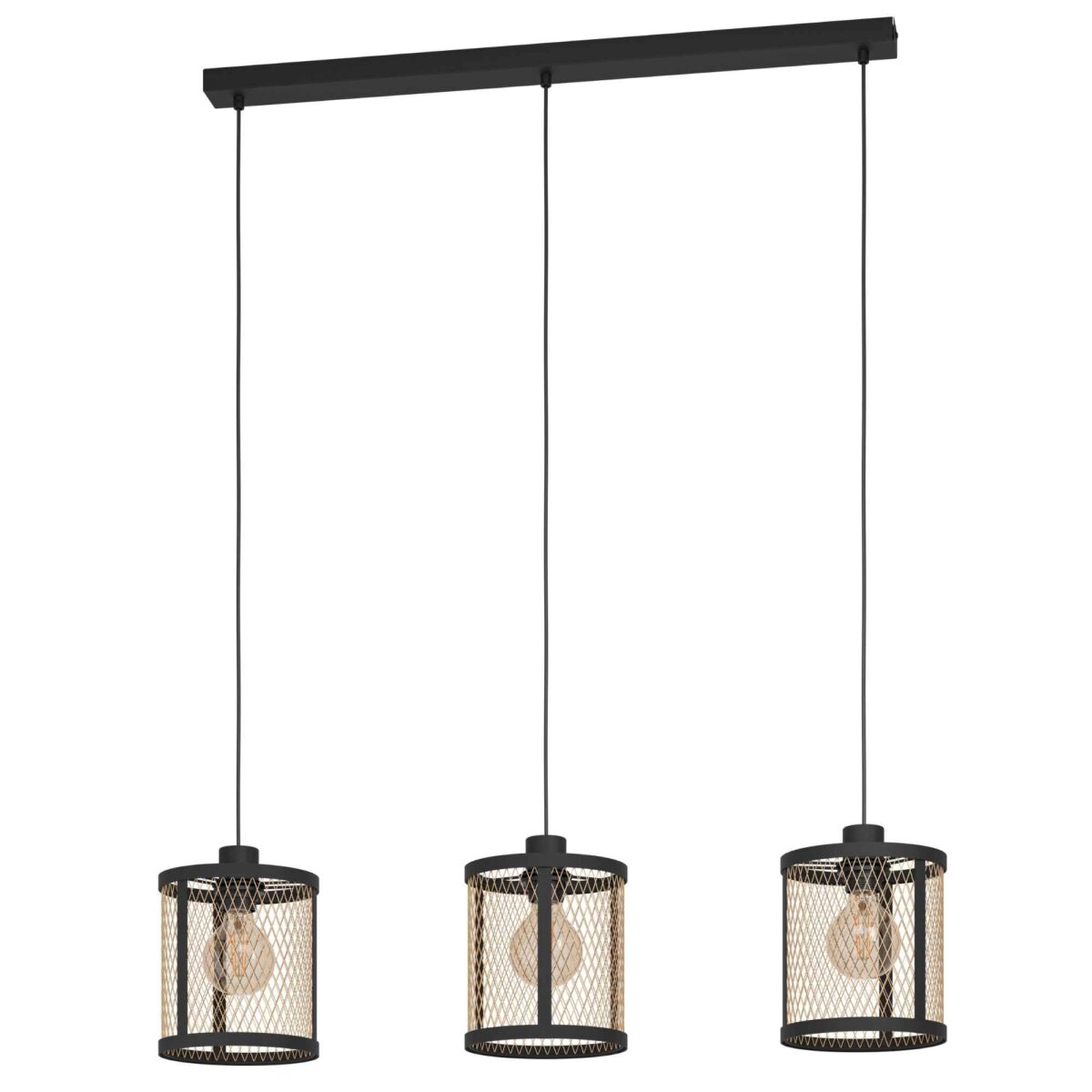 Lustra vintage Dellow Eglo 43605 - E27 3X40W IP20