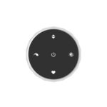 Telecomanda pentru lustra Estrella Eglo 390507, cu funcții de reglare a intensității, temperaturii de culoare și presetări.