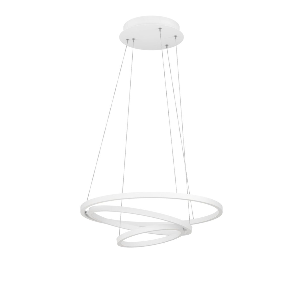Lustra smart Lobinero-Z Eglo 900478 cu LED integrat de 43,2W ce oferă 6000 lumeni și lumină reglabilă între 3000–6500K controlată prin aplicație.