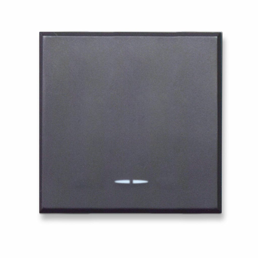 Buton cu revenire 2 module AVE 445005/2 Negru matt Buton cu revenire 2 module AVE 445005/2 Negru matt