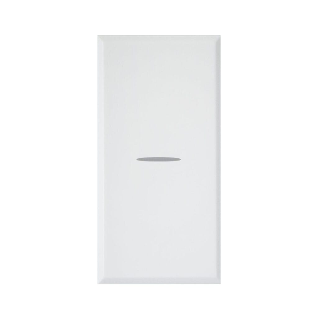 Intrerupator axial cap cruce 1 modul AVE 446004AS Alb matt Intrerupator axial cap cruce 1 modul AVE 446004AS Alb matt