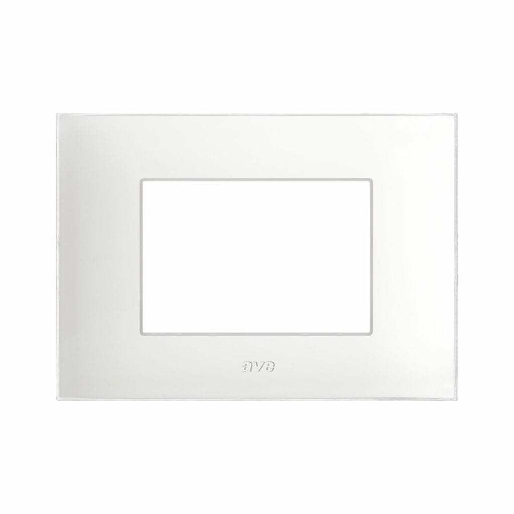 Rama ornament 3 module Young S44 AVE 44PJ03BO Alb matt