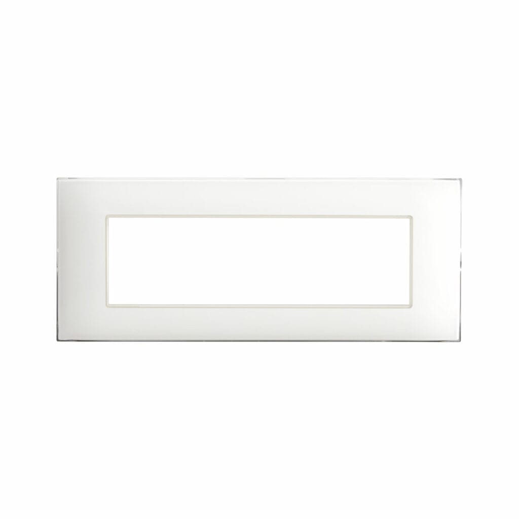 Rama ornament 7 module Young S44 AVE 44PJ07BO Alb matt