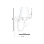 Aplica Alice 1XE14, alb Milagro MLP959
