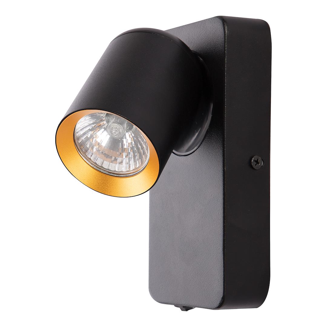 Aplica Andy 1XGU10, negru + auriu Milagro ML9943