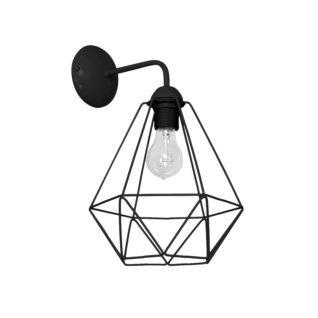 Aplica Basket, 1xE27, negru Milagro MLP7206