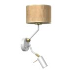 Aplica Cork, alb, 1XE27 + Mini GU10 Milagro MLP7516