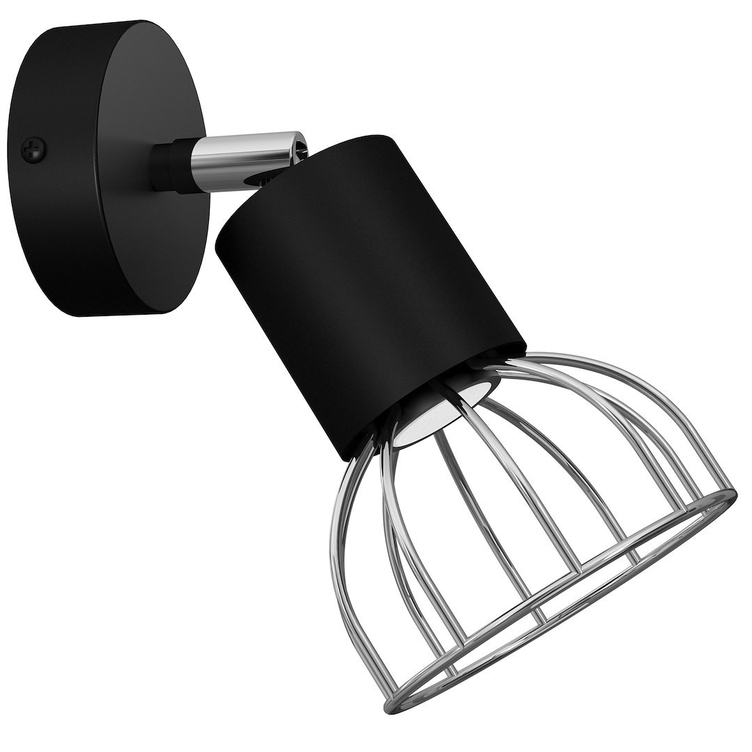 Aplica Dante, 1xMini GU10, negru/argintiu Milagro MLP7356