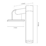 Aplica pentru baie APA MINI aurie – LED 4W 4000K 340Lm IP44