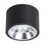 Aplica Redondo, negru 1XAR111 GU10 Milagro ML1074