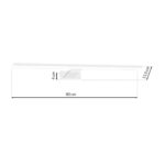 Aplica Shine, alb, 80 cm, 15W LED Milagro ML6337